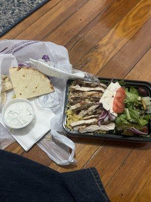 Chicken Souvlaki Platter