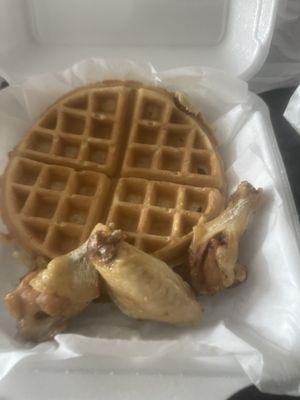 Wings and waffle