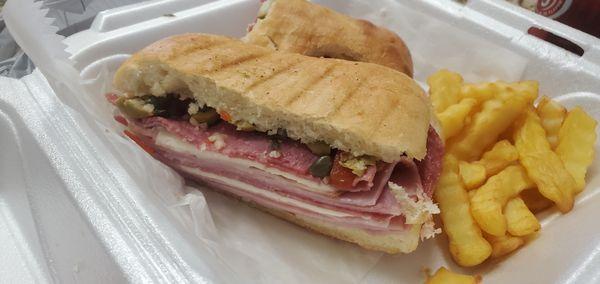 Enjoyed the muffuletta panini so much!!