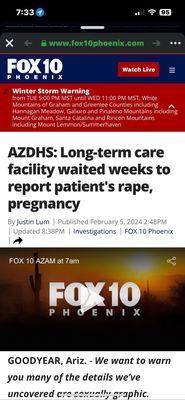 Fox News report of this facility!