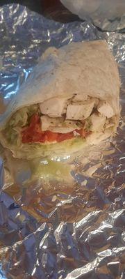 Half chicken wrap