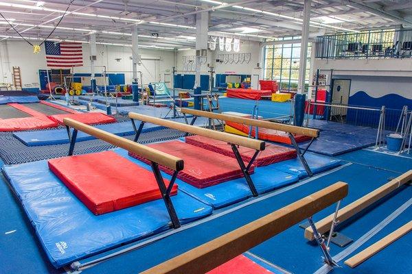 Cleanest gym in South County - facility cleaned and disinfected 7 days a week, equipment & landing surfaces maintained to highest standards.