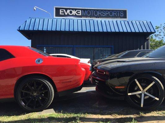 Dodge Challenger & Charger Day getting 22" wheels and Tires and Window Tint.