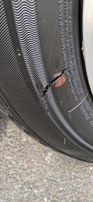 Tire damage