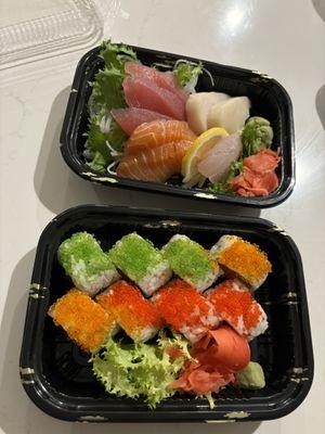 Sashimi App and A1 Roll