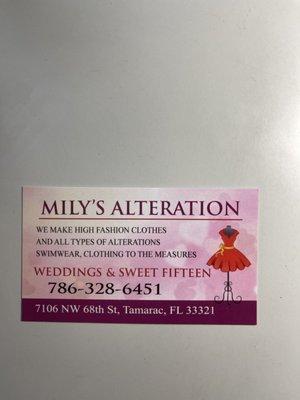 Mily’s Alteration