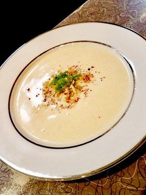 Classic British white soup