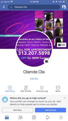 Ola african hair braiding is located on the west side of detroit. If you want professional braider, you can come to us.