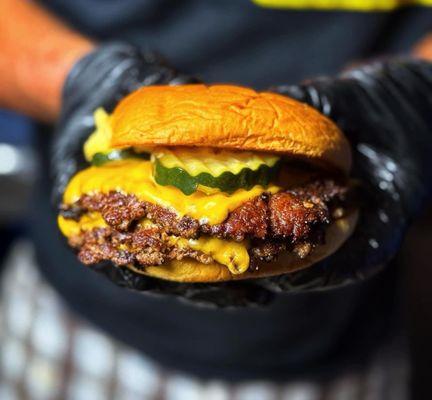 New smash burger made with 44 farms beef