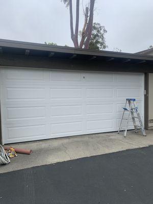 Garage door painted