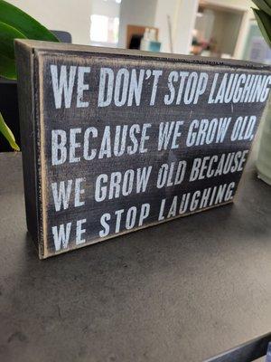 Laugh often