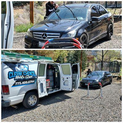 Mercedes windshield replacement