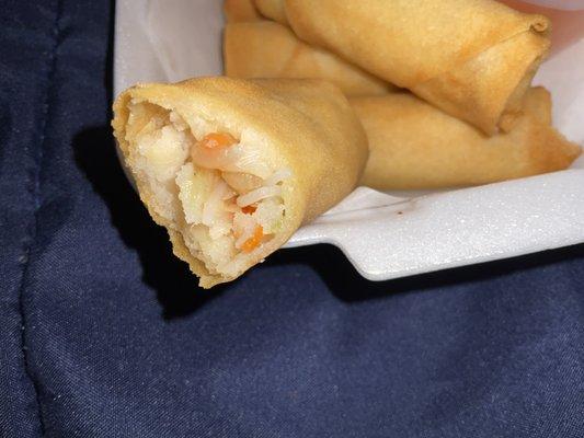 Spring rolls inside