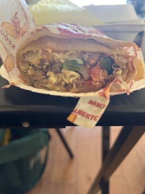 Machaca burrito