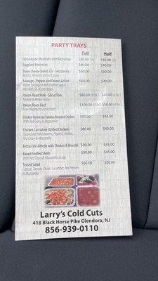 Larry's Cold Cuts