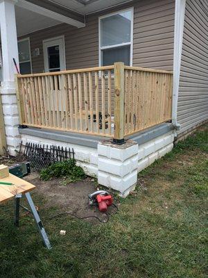 Built this railing for a customer