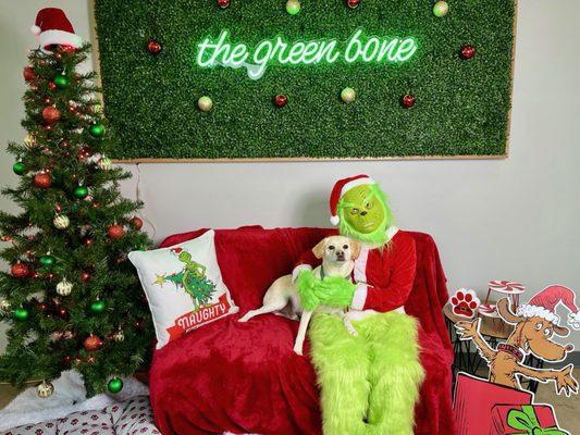 Holiday '23 photos with the Grinch