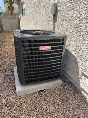 My new ac unit! I am so happy to have working AC again!