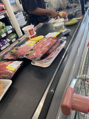 They had a great sale on red meat today!