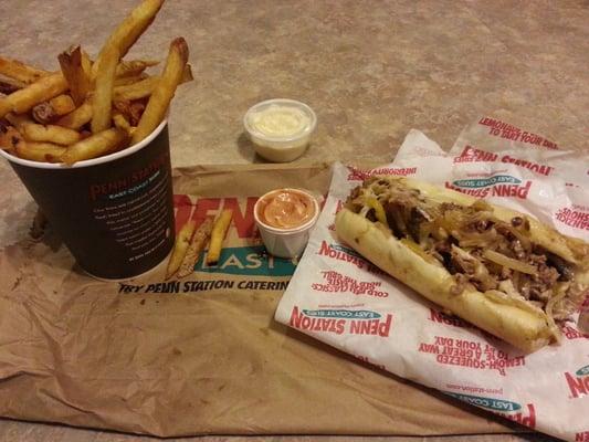 Philly Cheese Steak with medium fries...mmmmm