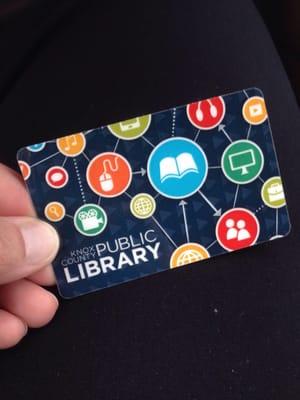 This is the new library card. I went to get a replacement and got a free library card because my list one was the "old" card.