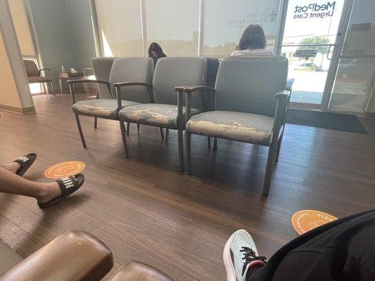 Wow, look at the chairs in the waiting area.