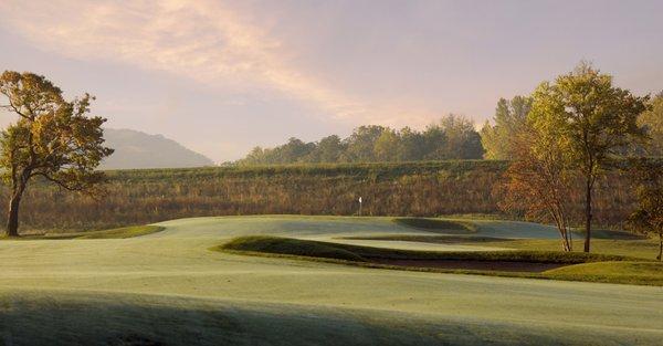 A look at the green on the par 5 #8 at The Jewel Golf Club.