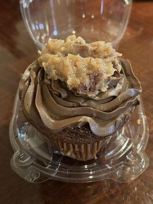 German Chocolate Cupcake