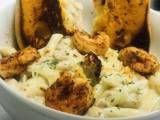 Chicken and Shrimp Alfredo