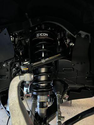 Icon front and rear suspension installed by the best!