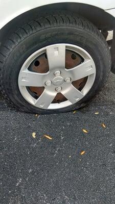 My flat tire :(