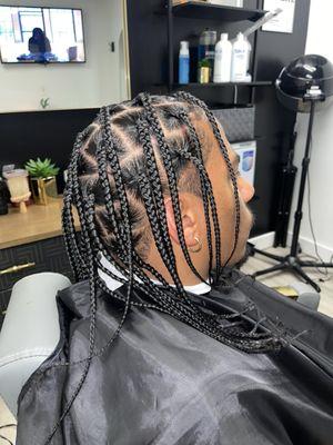 Men's Plaits, Natural Individual Braids