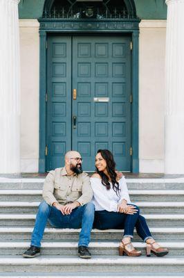 Brew Visuals - Wedding Photo & Video | Downtown Riverside Mission Inn Engagement Photography