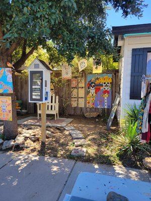 Race Street Little Garden and the Little Art Gallery.  Get some free art - leave some art.