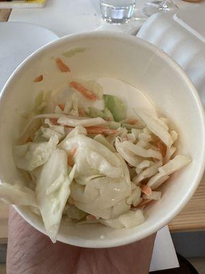 $3.49 coleslaw. I did not take a single bite from it