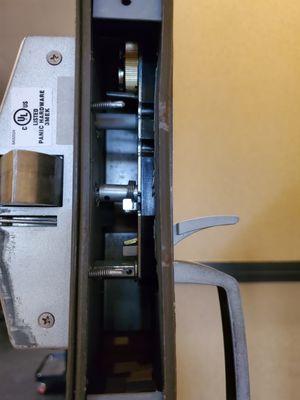 Panic bar mortise lock