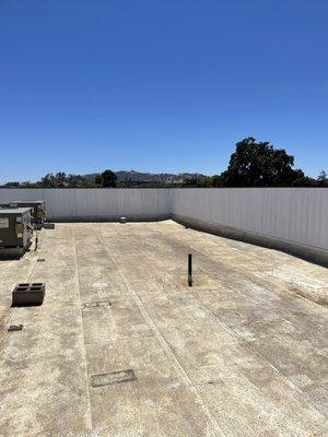 Parapet wall siding replacement with duratemp 50-year siding