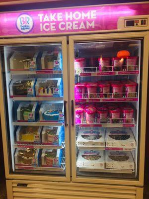 Baskin Robbins ice cream inside Dunkin Donuts