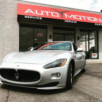 Beautiful Maserati Granturismo, proudly serviced here at Automotion!