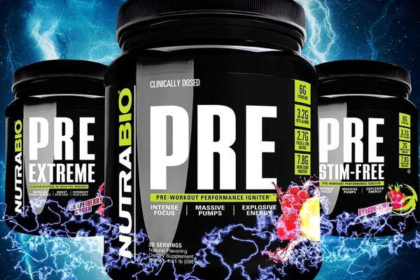 Nutrabio pre-workouts