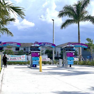 Automated entry gates with friendly staff