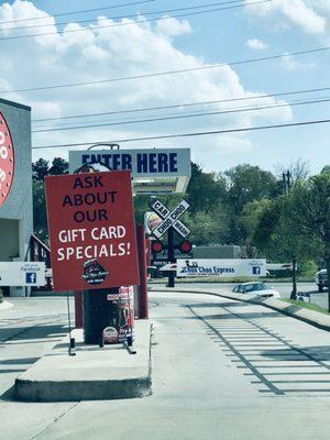 Cute car wash entrance