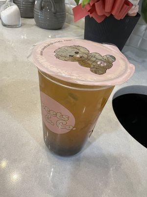 Tropical green tea boba