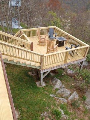 After picture of completed back deck.