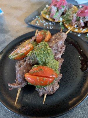 Steak skewers