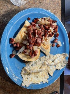 Pierogies & egg whites