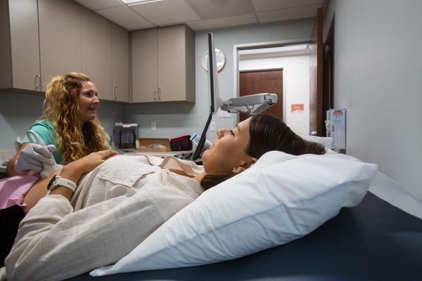 Pregnancy Ultrasound with our Registered Nurse Sonographer - A comfortable exam to help determine your pregnancy condition and your options.