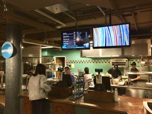 Motosurf Order Counter in the Husky Den at the University of Washington