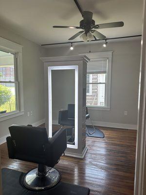 One of our salon styling rooms