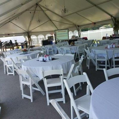 Luncheon under the tent